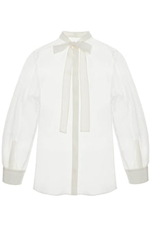  Dolce & Gabbana optical white silk shirt with mandarin collar