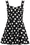 Dolce & Gabbana polka dot print strapless mini dress