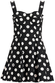  Dolce & Gabbana polka dot print strapless mini dress