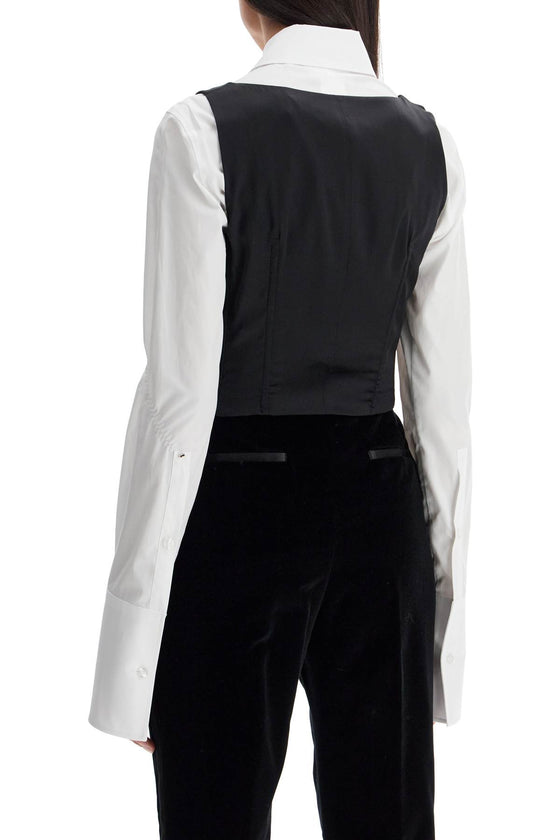 Dolce & Gabbana silk tuxedo vest