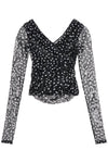 Dolce & Gabbana polka dot draped top with