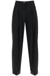 Ganni double pleat fluid trousers