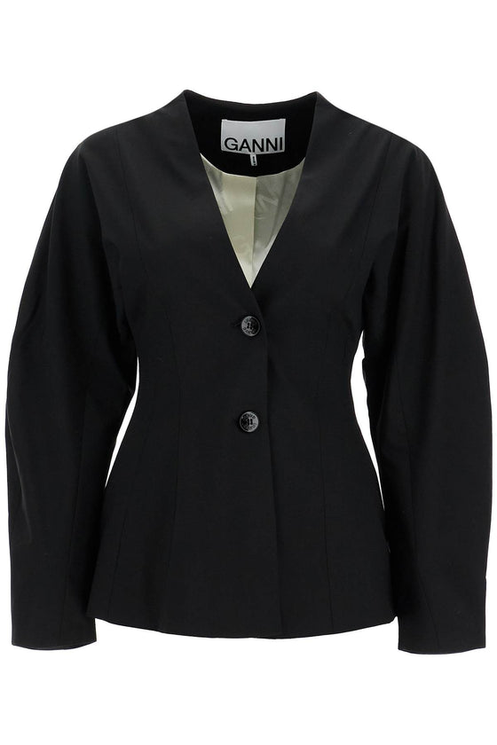 Ganni lightweight waisted jacket