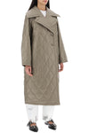 Ganni quilted oversized coat