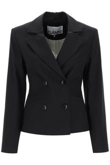  Ganni shaped double-breasted jacket