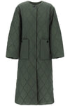 Ganni quilted midi coat