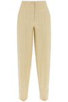 Ganni striped tapered trousers