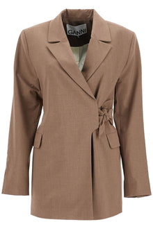  Ganni double-breasted blazer with