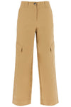 Ganni checked canvas trousers for men