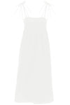 Ganni cotton poplin midi dress in