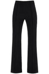 Ganni flared viscose trousers for