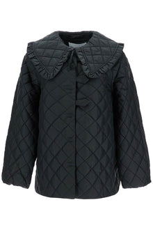  Ganni quilted ripstop jacket