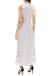 Alessandra Rich sleeveless maxi dress in polka