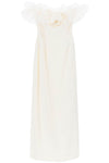 Alessandra Rich strapless dress with organza details