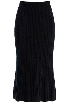  Alessandra Rich "knitted midi skirt with cable knit