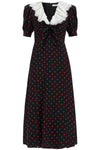 Alessandra Rich 'polka dot silk midi dress'