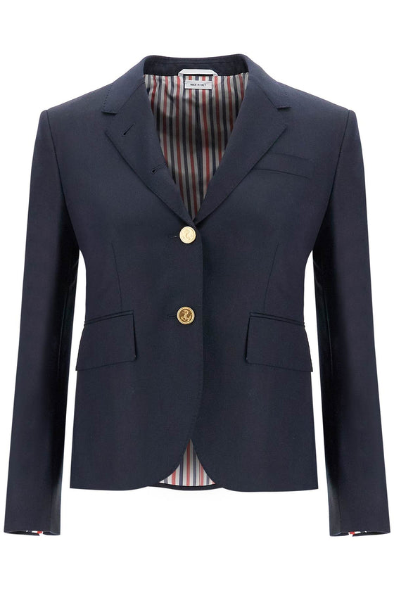 Thom Browne single-breasted cropped jacket in 120's wool