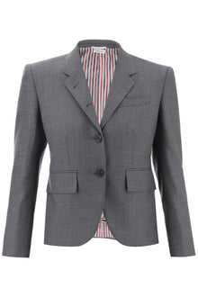  Thom Browne single-breasted cropped jacket in 120's wool