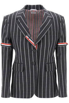  Thom Browne striped single-breasted jacket