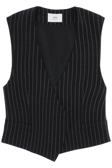  Ami Alexandre Matiussi virgin wool pinstripe waistcoat