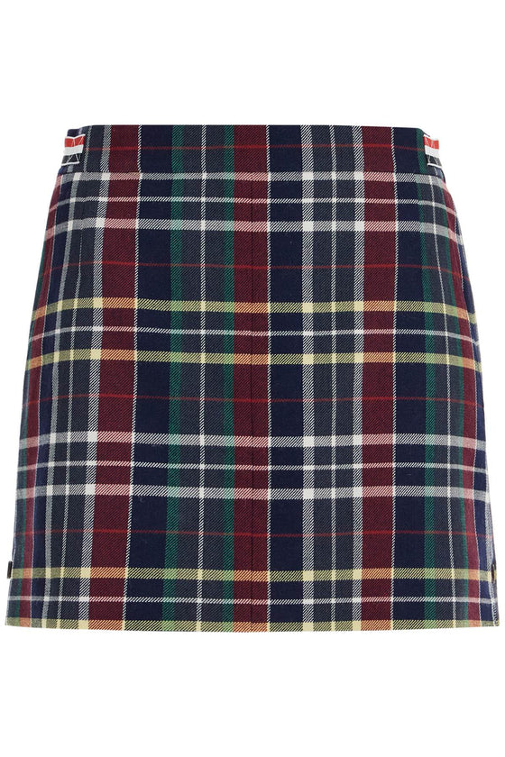 Thom Browne wool twill mini skirt in