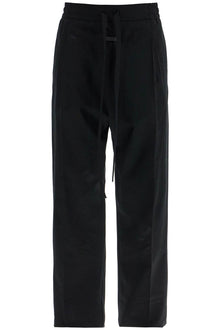  Fear Of God wide leg black cotton and wool pants