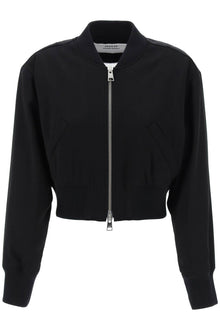  Ami Alexandre Matiussi cropped twill bomber jacket