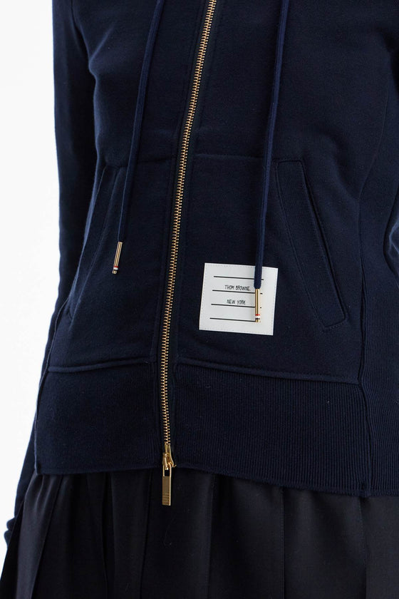 Thom Browne 4-bar full zip hoodie