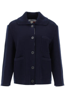  Thom Browne cotton-cashmere knit jacket