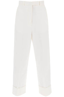  Thom Browne cropped wide leg jeans