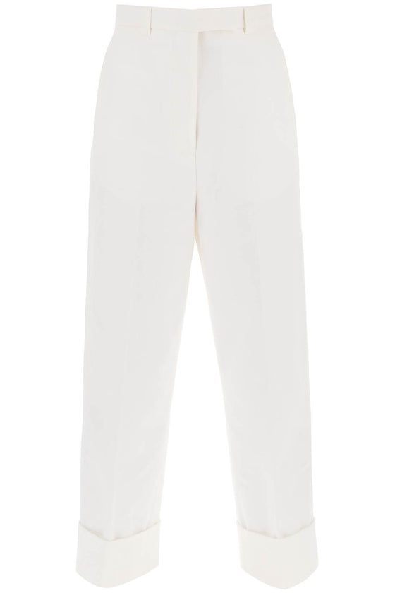 Thom Browne cropped wide leg jeans