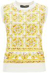 Dolce & Gabbana "silk sleeveless top with mai