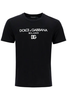  Dolce & Gabbana "dg embroidered t-shirt with lettering logo print