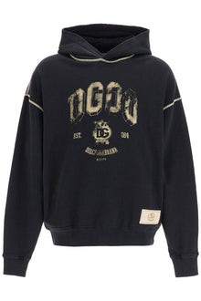  Dolce & Gabbana oversized hoodie with hood and logo print