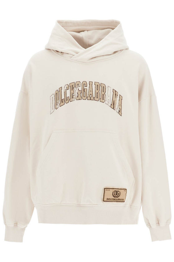 Dolce & Gabbana hooded sweatshirt with embroidered logo