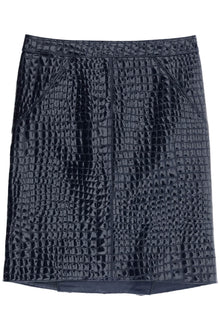  Tom Ford crocodile effect leather skirt