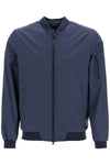 HERNO bomber in poliestere blu scuro con gore windstopper impermeabile