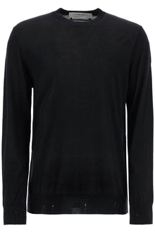  Golden Goose men's black merino wool crew neck sweater