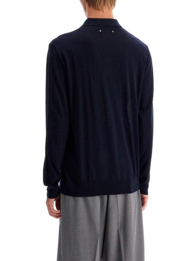 Golden Goose long-sleeved wool polo shirt