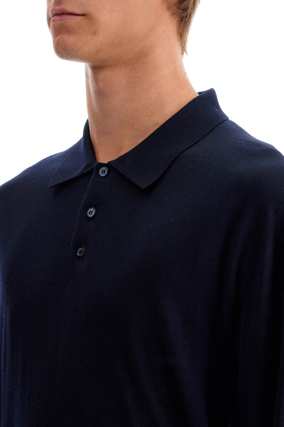 Golden Goose long-sleeved wool polo shirt