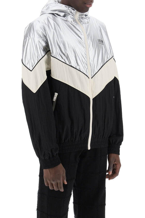 Golden Goose lens patchwork jacket