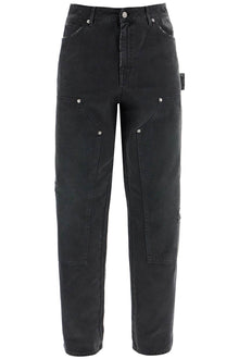  Golden Goose painter pants in black cotton destroyed effect journey