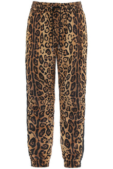  Dolce & Gabbana leopard print nylon jogger pants for