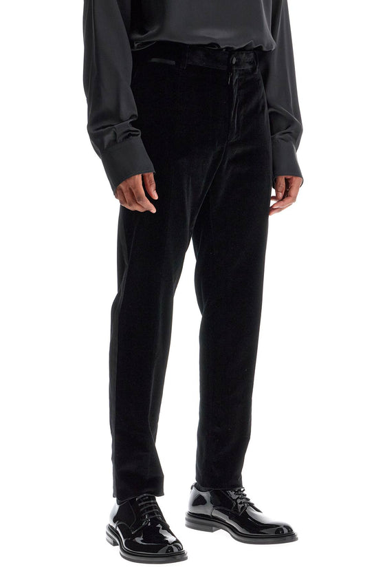 Dolce & Gabbana velvet tuxedo pants