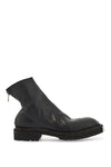 Guidi black horse leather high zip boots