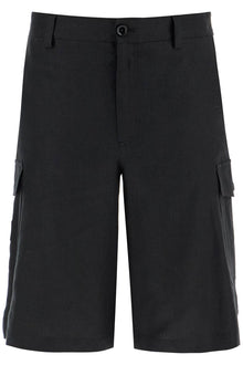  Dolce & Gabbana linen cargo bermuda shorts for