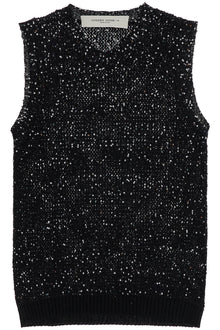  Golden Goose knitted vest with sequins embell