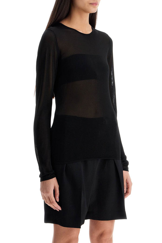 Golden Goose black viscose sweater with small metallic applications