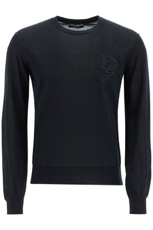  Dolce & Gabbana cashmere sweater with dg embroidery