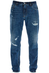 Dolce & Gabbana distressed denim loose fit jeans for